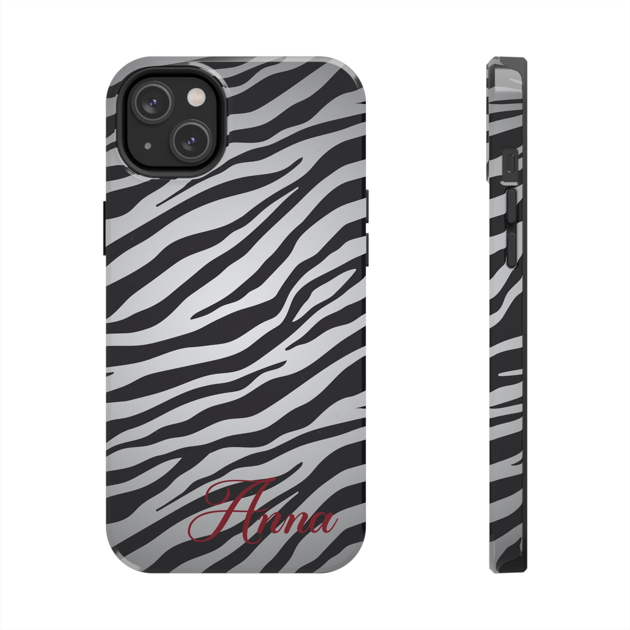 ZEBRA PRINT IPHONE CASE PERSONALIZED