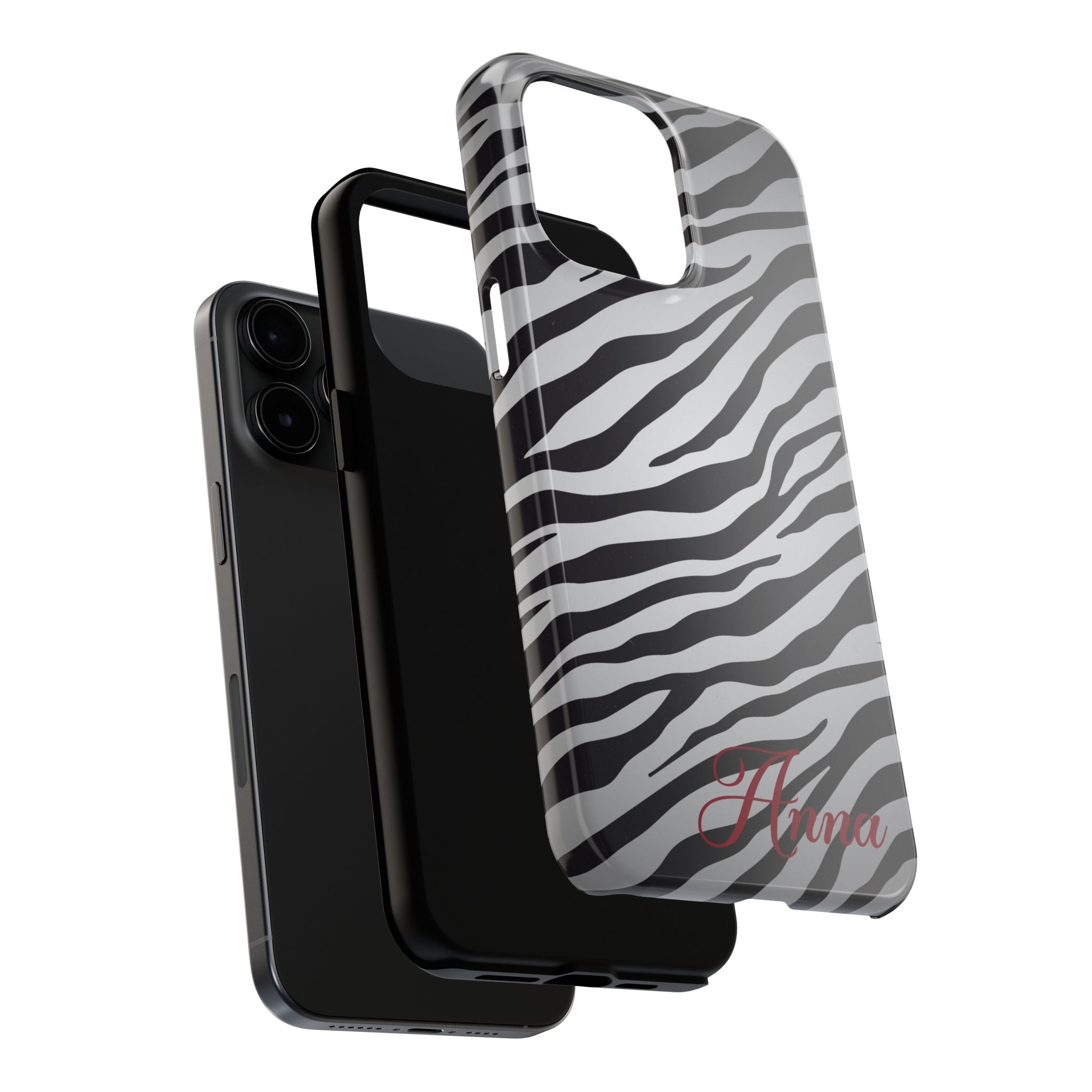 ZEBRA PRINT IPHONE CASE PERSONALIZED