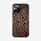 LEOPARD PRINT IPHONE CASE PERSONALIZED