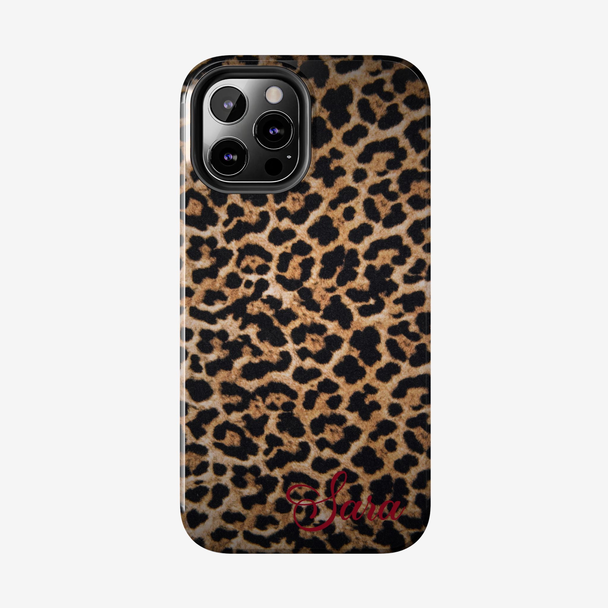 LEOPARD PRINT IPHONE CASE PERSONALIZED