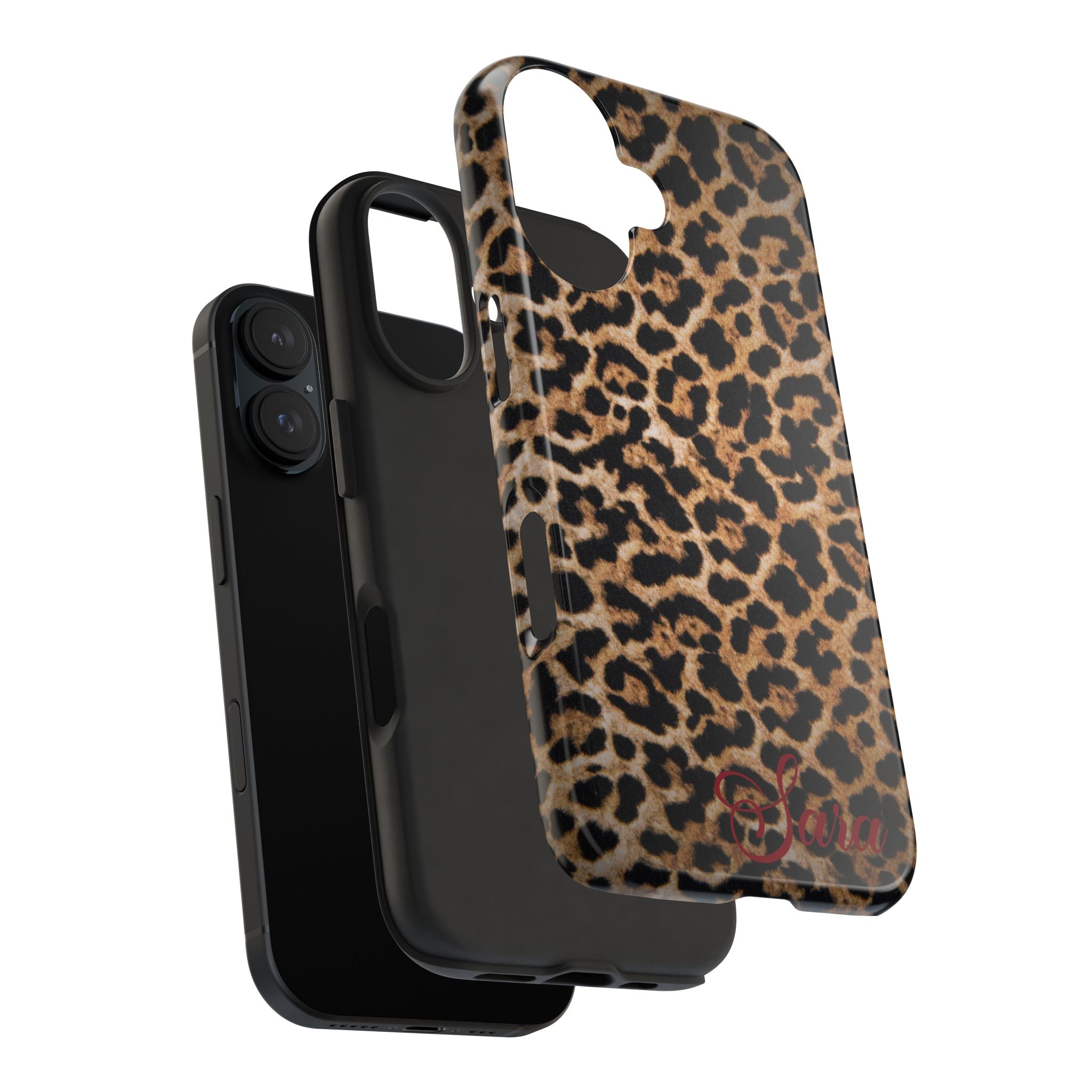 LEOPARD PRINT IPHONE CASE PERSONALIZED
