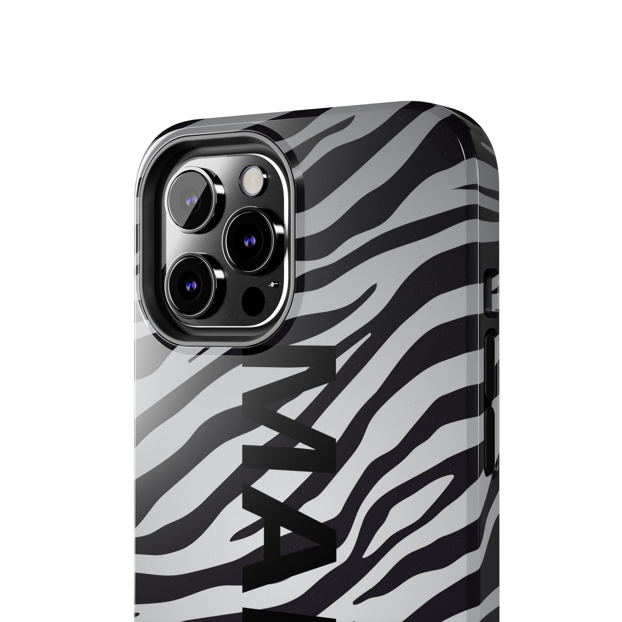 ZEBRA PRINT IPHONE CASE PERSONALIZED