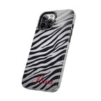 ZEBRA PRINT IPHONE CASE PERSONALIZED
