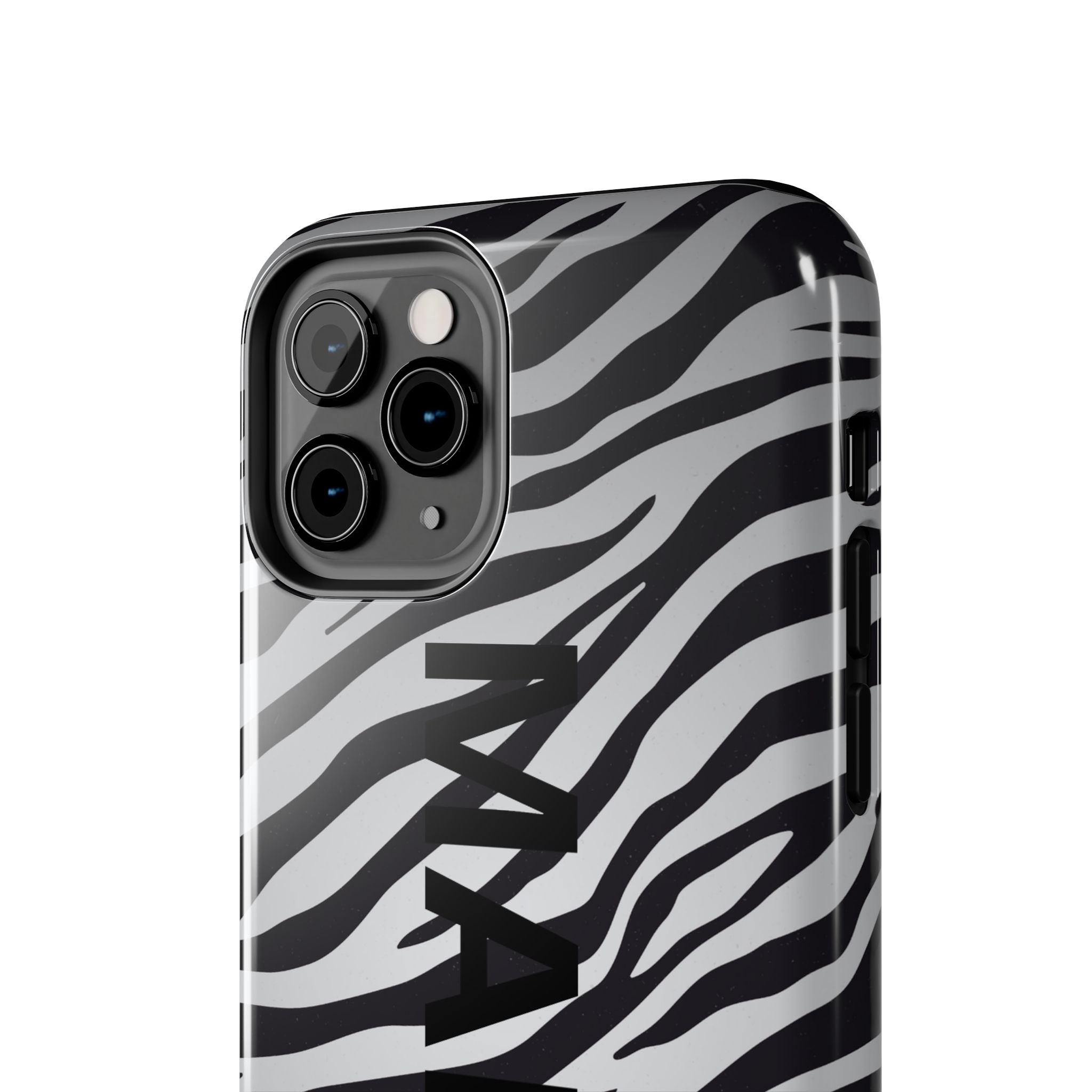 ZEBRA PRINT IPHONE CASE PERSONALIZED