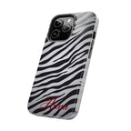 ZEBRA PRINT IPHONE CASE PERSONALIZED