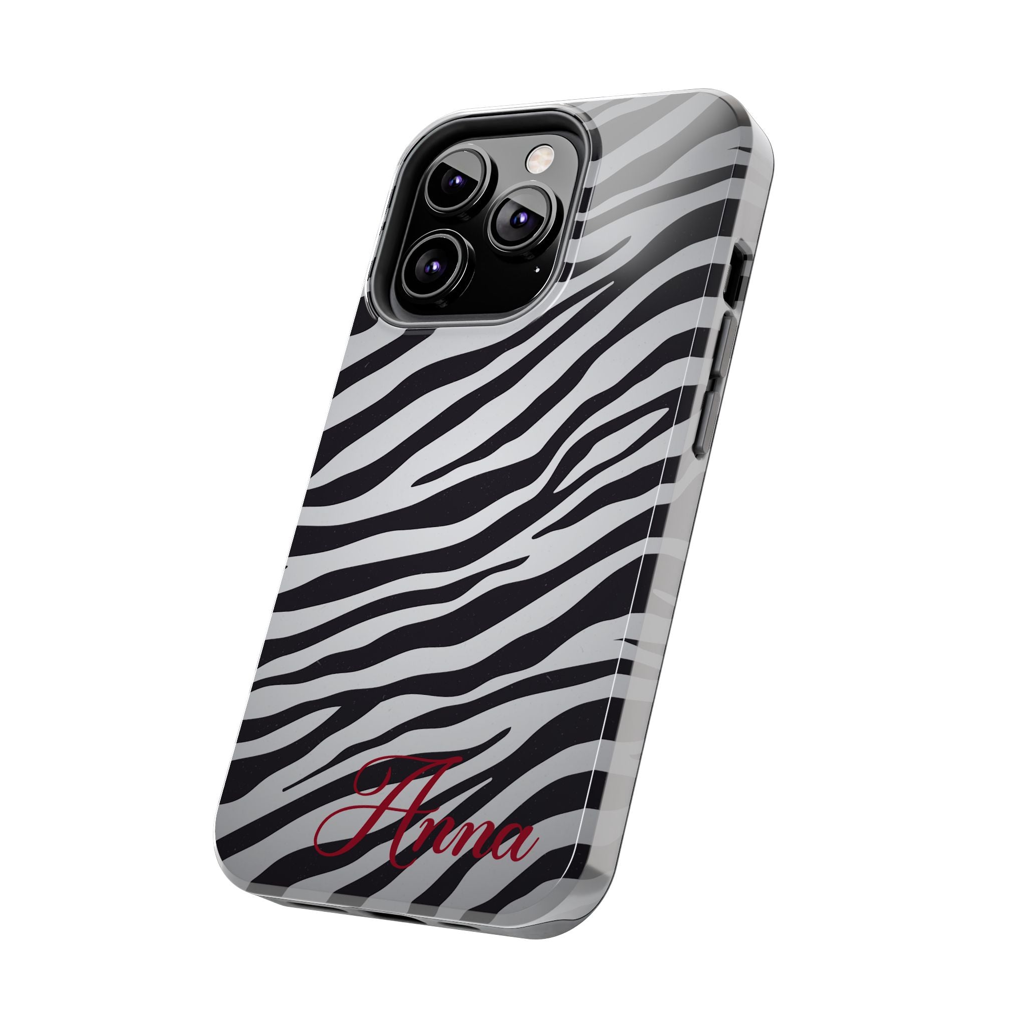 ZEBRA PRINT IPHONE CASE PERSONALIZED