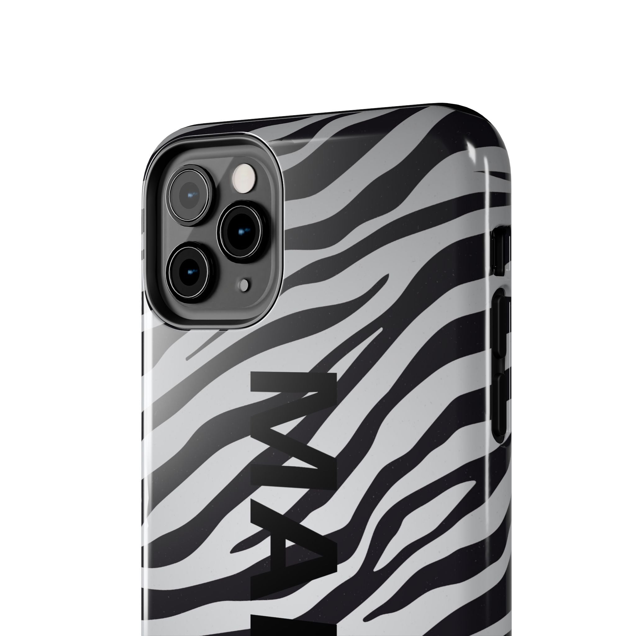 ZEBRA PRINT IPHONE CASE PERSONALIZED