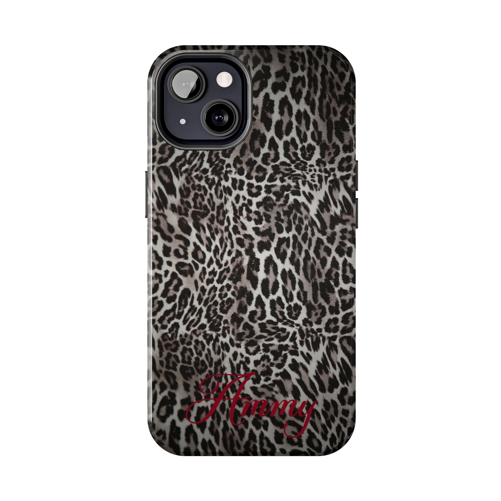 FAUX FUR LEOPARD IPHONE CASE PERSONALIZED
