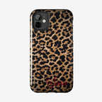 LEOPARD PRINT IPHONE CASE PERSONALIZED