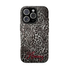 FAUX FUR LEOPARD IPHONE CASE PERSONALIZED