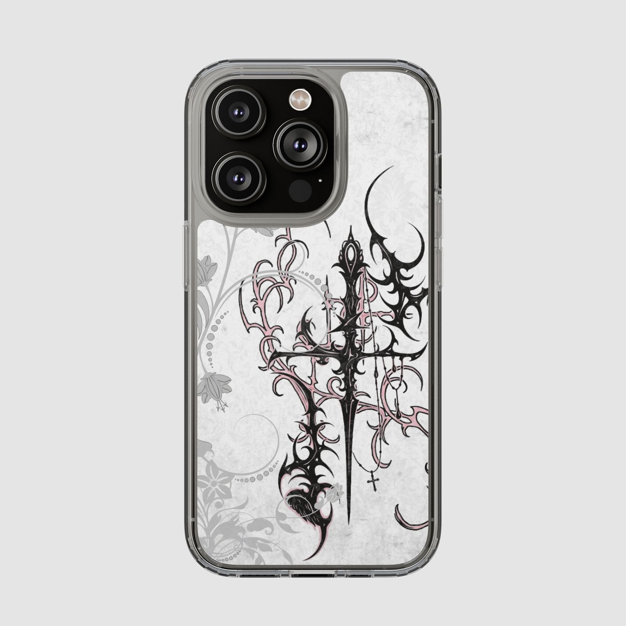 PINK CROSS PHONE CASE