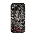 FAUX FUR LEOPARD IPHONE CASE PERSONALIZED