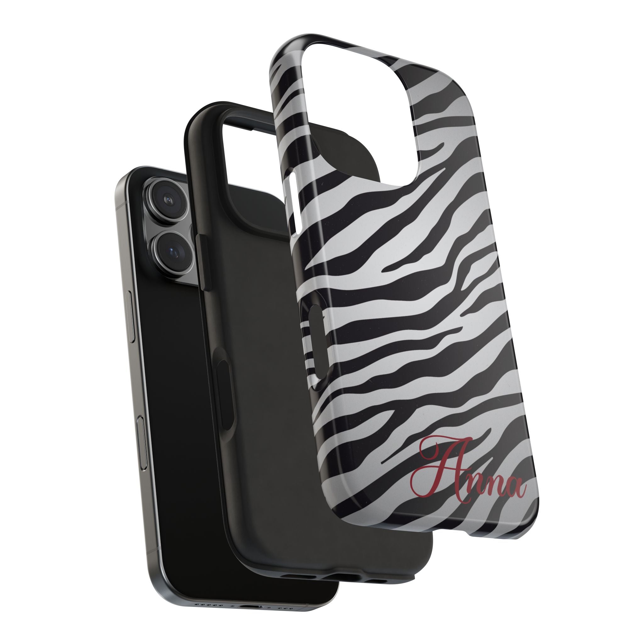 ZEBRA PRINT IPHONE CASE PERSONALIZED
