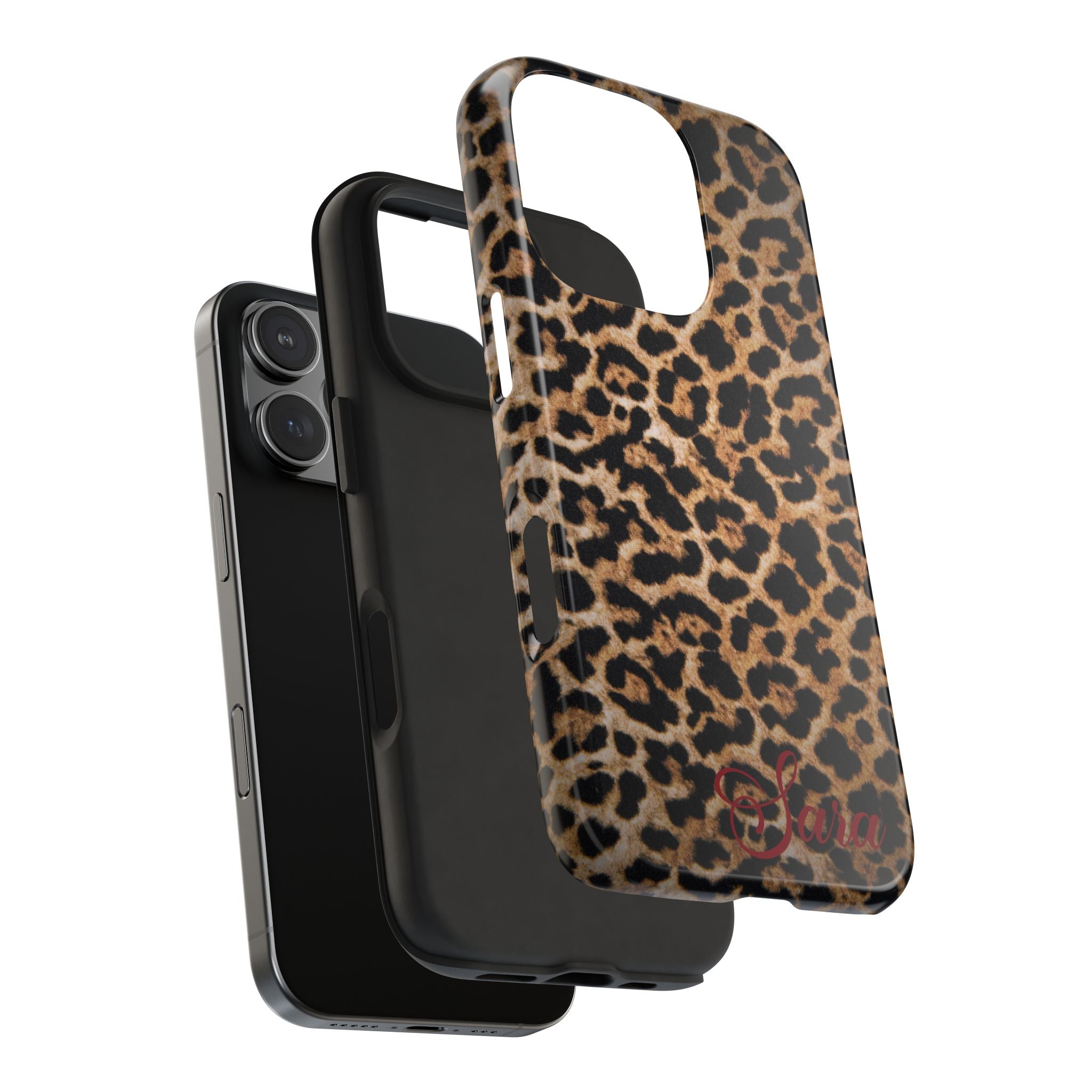 LEOPARD PRINT IPHONE CASE PERSONALIZED