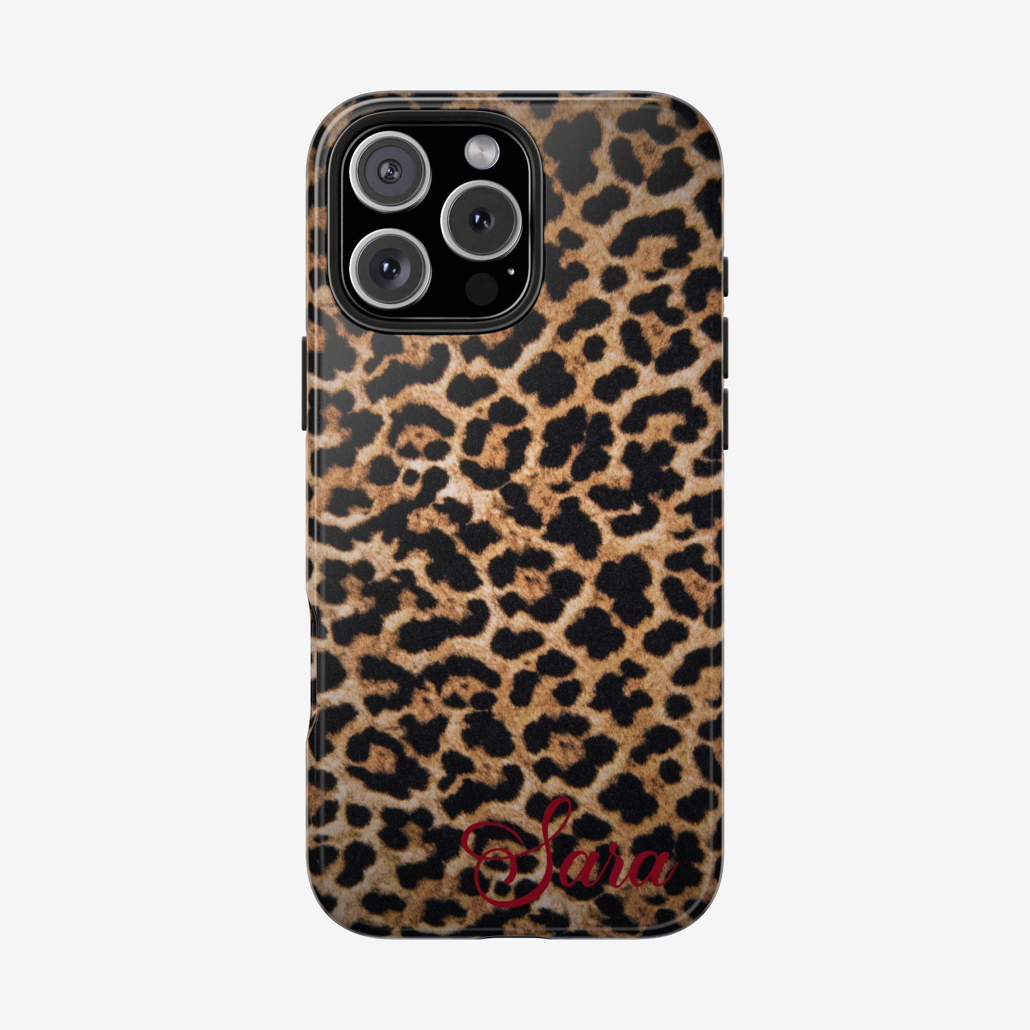 LEOPARD PRINT IPHONE CASE PERSONALIZED