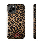 LEOPARD PRINT IPHONE CASE PERSONALIZED