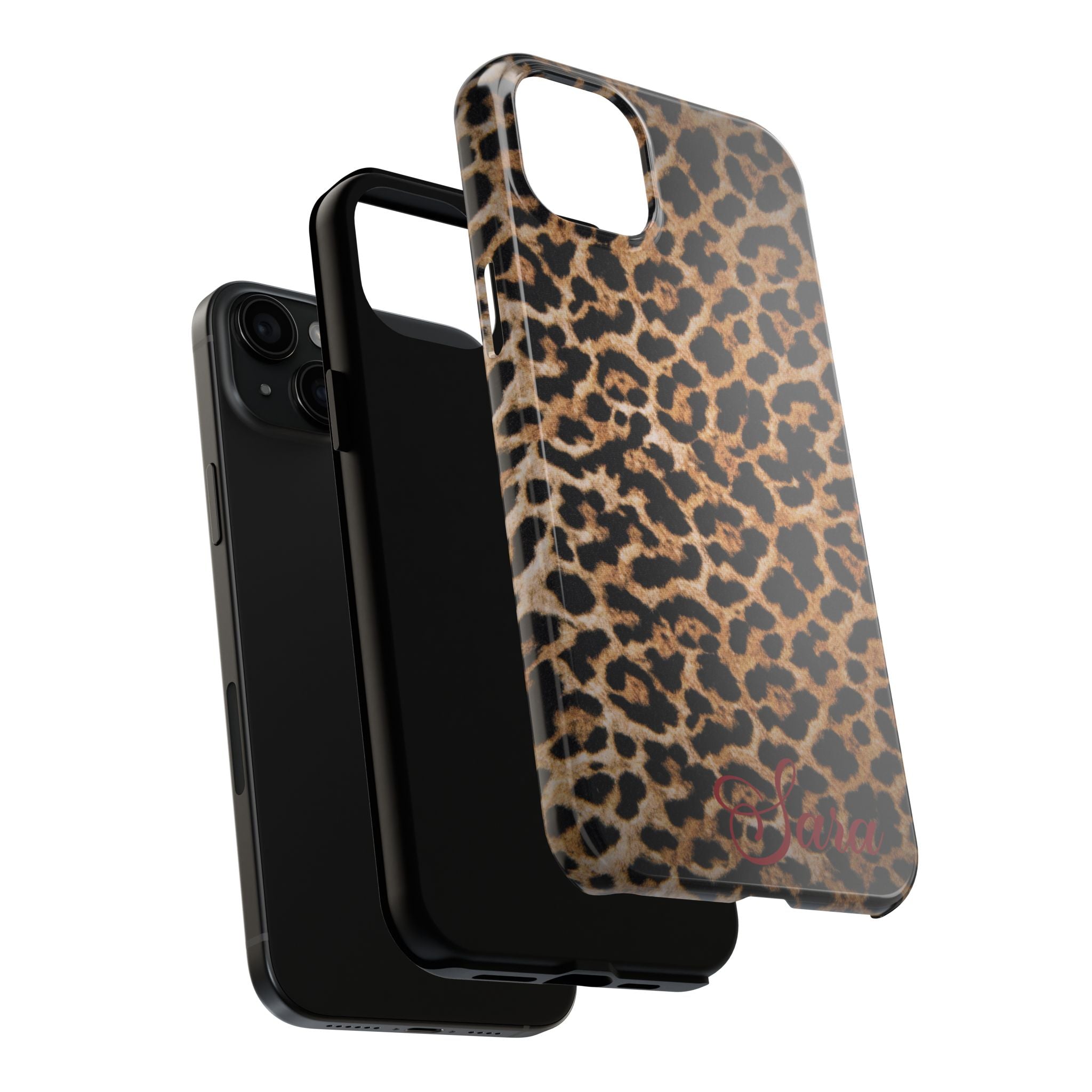 LEOPARD PRINT IPHONE CASE PERSONALIZED