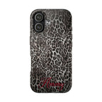 FAUX FUR LEOPARD IPHONE CASE PERSONALIZED