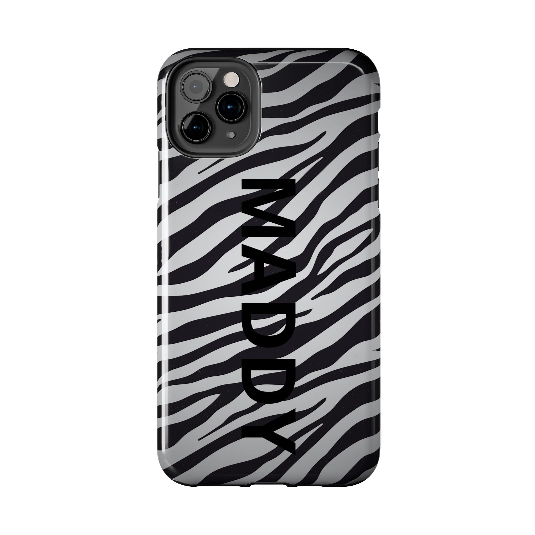 ZEBRA PRINT IPHONE CASE PERSONALIZED